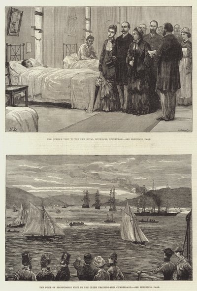 Koninklijk bezoek aan Schotland door Frank Dadd